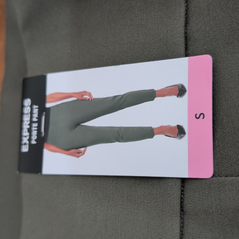 Express Women's Ponte Pant Olive Green Size S & M